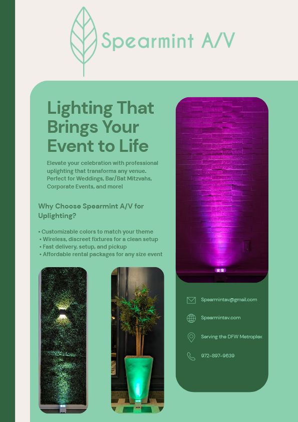 Uplighting Flyer